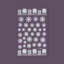 BB nail sticker - Winter Snow