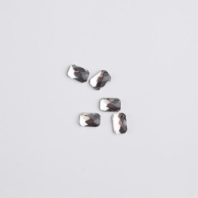 BB Shape Stones (10pcs) - Emerald 4x6mm Clear
